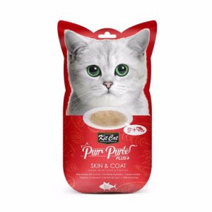 קיט קט פלוס מעדן המסייע לבעיות בעור ובפרווה טונה 60 גרם