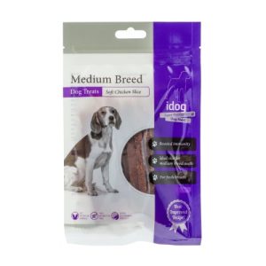 איידוג חטיף חתיכות עוף רכות לכלבים מגזע בינוני 80 גרם