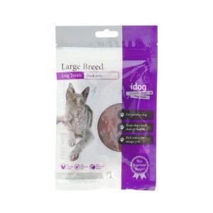 איידוג חטיף חזה ברווז לכלבים מגזע גדול 80 גרם