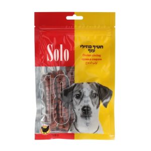 סולו חטיף פוזילי עוף לכלבים 80 גרם