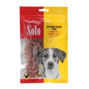 סולו חטיף קוביות עוף לכלבים 80 גרם