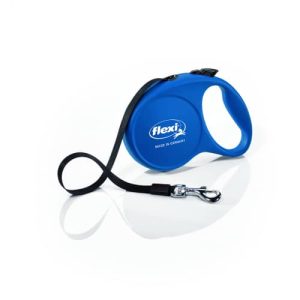 פלקסי פאן כחול רצועה נמתחת לכלב מידה M