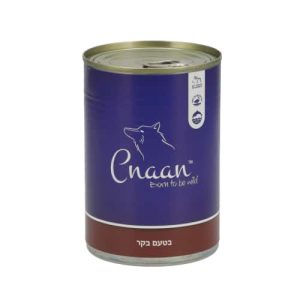 כנען שימור לכלבים בטעם בקר 400 גרם