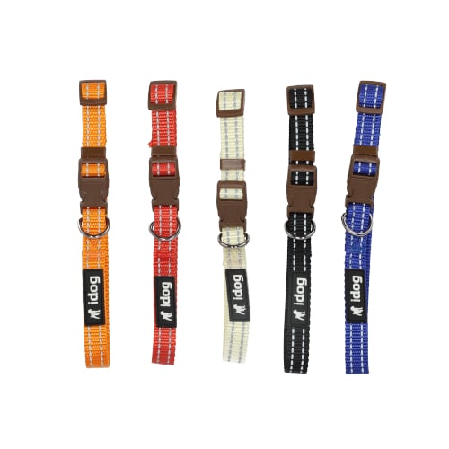 קולר ניילון מחזיר אור 30-45*1.5 ס"מ בשלל צבעים