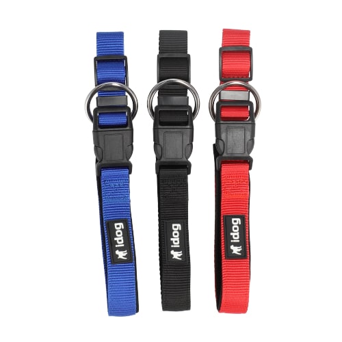 קולר ניילון רך 55*2.50 ס"מ (שחור/אדום/כחול)