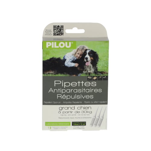 AB7 - שלישיית אמפולות פרעושים וקרציות לכלב מגזע גדול