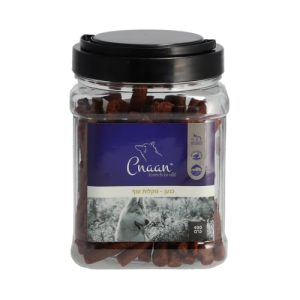 כנען צנצנת חטיפים לכלבים מקלות עוף 400 גרם