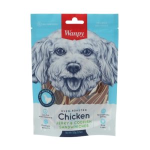 ונפי חטיף לכלב עוף רצועות סנדוויץ 100 גרם