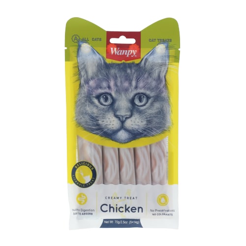 ונפי - מעדן ליקוקי חתול קרם עוף - 70 גרם