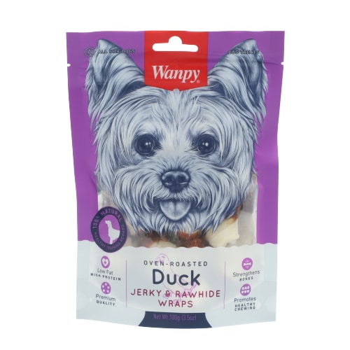 ונפי - חטיף לכלב עצם קשר ג'רקי ברווז - 100 גרם