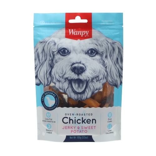 ונפי - חטיף לכלב עוף ובטטה מלופף - 100 גרם