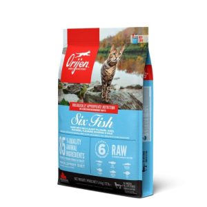 אוריג'ן סיקס פיש מזון יבש מלא לחתולים מכל הגזעים והגילאים 1.8 ק"ג