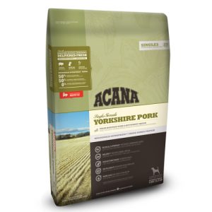 אקאנה סינגלס מזון יבש ומלא לכלבים בוגרים על בסיס חזיר 6 ק"ג
