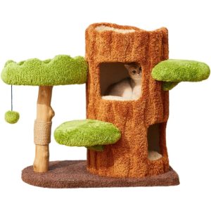 קולהקט מגרדת פרמיום לחתולים גזע ומרפסת ירוקה