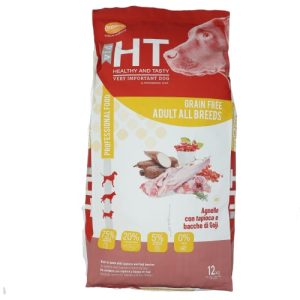 HT מזון יבש ללא דגנים לכלבים בוגרים מכל הגזעים כבש 12 ק"ג