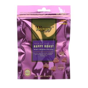 ונפי חטיף לחתול לבבות עוף דג 100 גרם