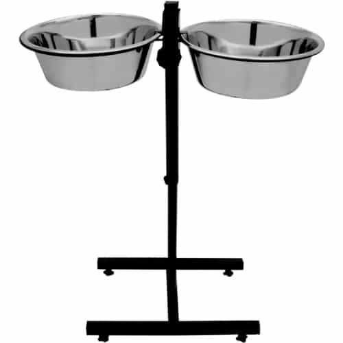 קומר - מעמד מתכוונן גדול וקערות - 4 ליטר