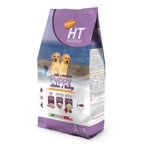HT מזון יבש לגורי כלבים מגזע קטן ובינוני עוף והודו 3 ק"ג