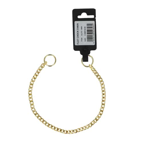 קולר חנק בצבע זהב לכלבים מגזע גדול - 60 ס"מ