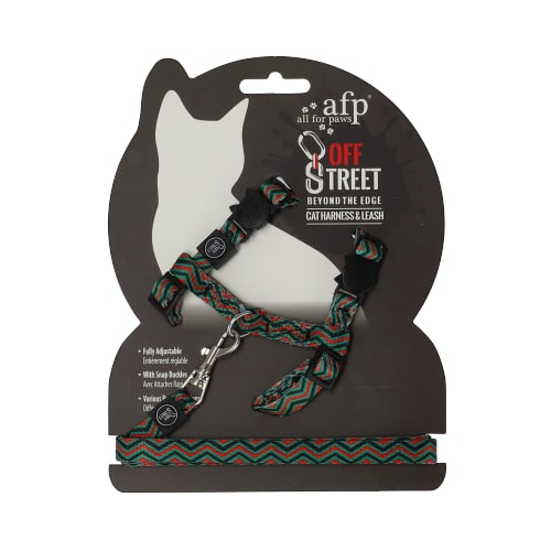 AFP - סט רתמה ורצועה צבעוני לחתול