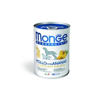 מונג' פרוט שימור לכלב עוף ואננס 400 גרם