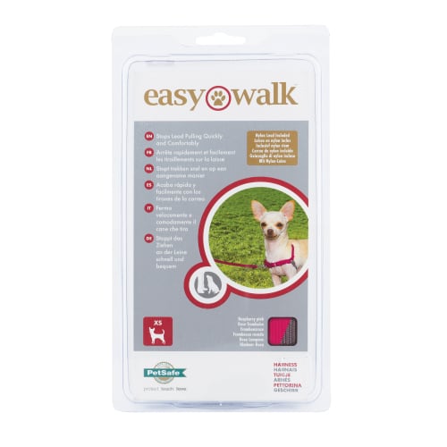 פטסייף איזיוולק הרנס רתמת גוף ורודה לכלבים מגזעים קטנים ובינונים - מידה S/M