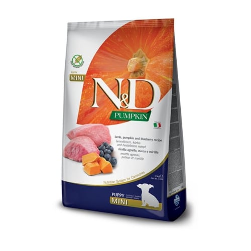 ND מזון יבש לכלבים בוגרים מגזע קטן אננס , כבש ואוכמניות