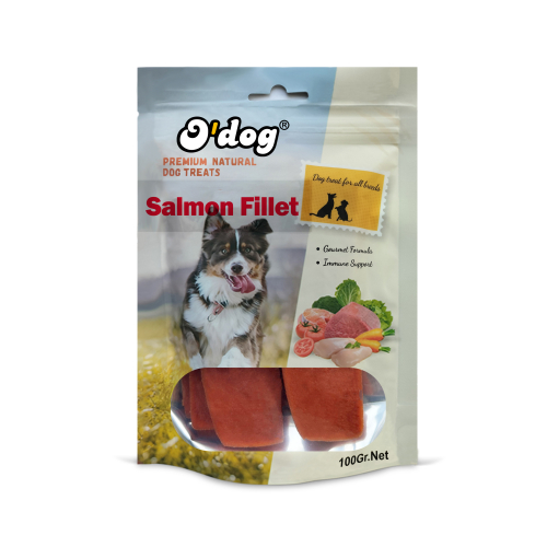 אודוג חטיף פילה סלמון לכלבים 100 גרם