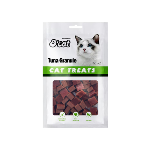 אוקט חטיף קוביות טונה לחתולים 50 גרם