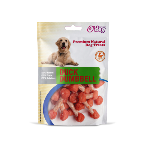 אודוג חטיף משקולות ברווז לכלבים 100 גרם