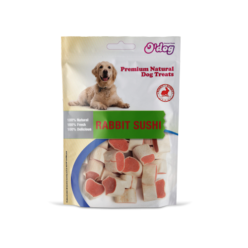 אודוג חטיף סושי ארנבת לכלבים 100 גרם