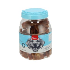 ונפי צנצנת חטיפי סטייק ג'רקי עוף לכלבים 908 גרם