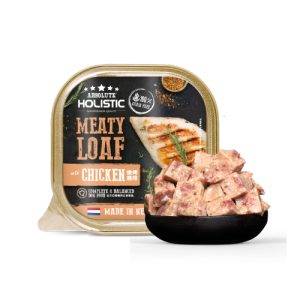 אבסולוט הוליסטיק עוף מעדן פטה לכלב 100 גרם