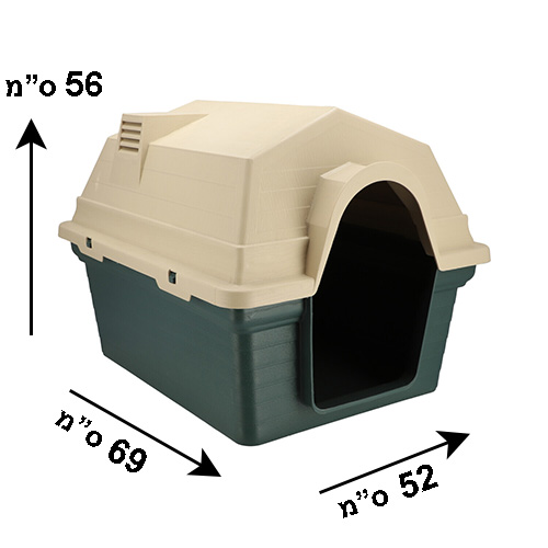 מלונה פלסטיק 52*56*69 S
