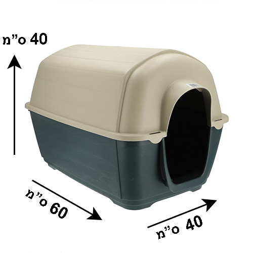 מלונה לכלבים מס 1 מידות 40*40*66