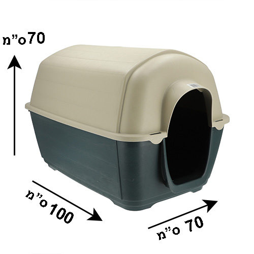 מלונה לכלבים מס' 4 מידות 70*70*100