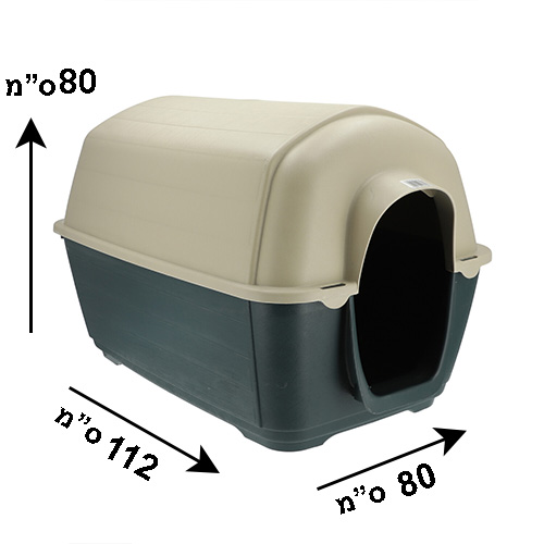 מלונה לכלבים מס 5 מידות 80*80*112