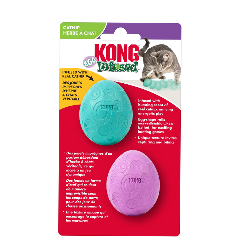 קונג צעצוע לחתול ביצת קטניפ 2 במארז