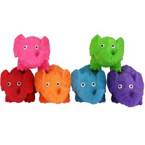 צעצוע לכלבים לטקס מיני פיל אוריגמי צבעוני