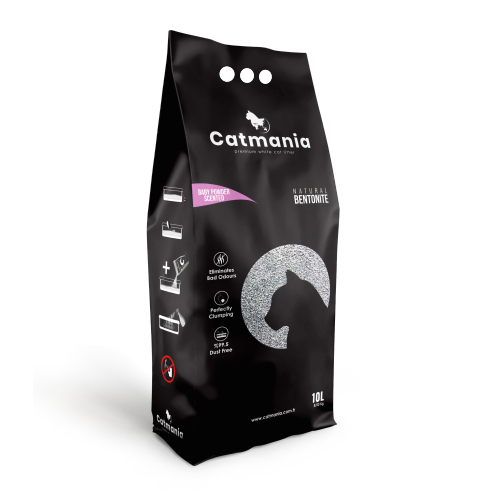 חול קטמאניה מתגבש לחתולים בייבי פאודר