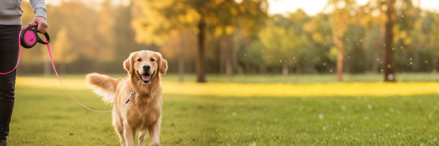רצועת פלקסי זולו עם כלב