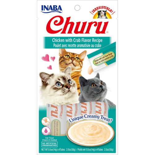 צ'ורו שלוקים לחתולים סרטן ועוף 56 גר'