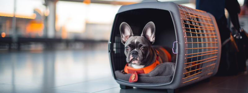 כלוב טיסה לכלב