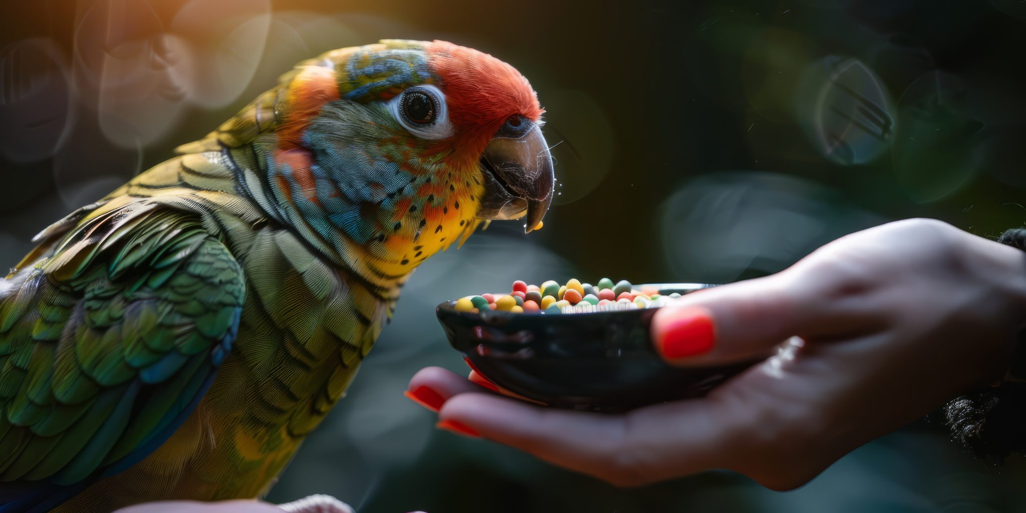 תזונת תוכים – סוגי מזון, ויטמינים וטיפים