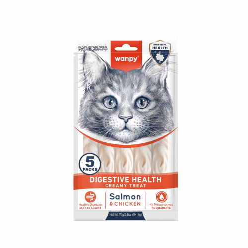 וונפי שלוקים לחתול יעודי עיכול סלמון