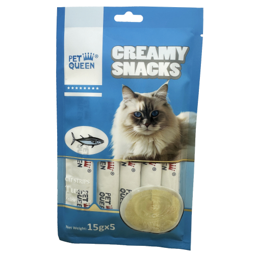 פט קווין חטיפי שלוקים לחתולים טונה 75 גרם