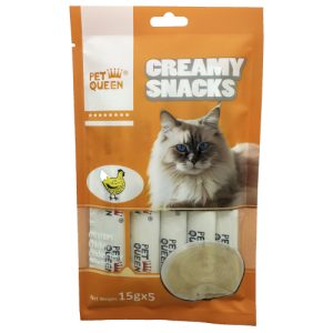 פט קווין חטיפי שלוקים לחתולים עוף וכבד 75 גרם