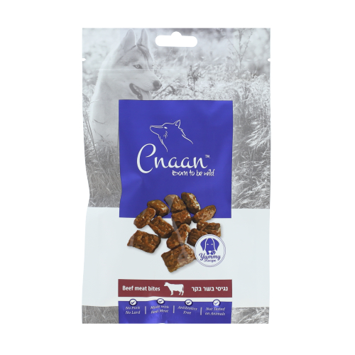 כנען חטיף נגיסים לכלבים בקר 100 גרם
