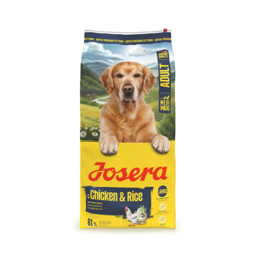 גוסרה מדיום/מקסי לכלבים בוגרים עוף ואורז 12.5 ק"ג