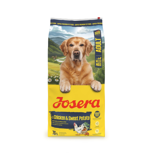 גוסרה מדיום/מקסי לכלבים בוגרים עוף ובטטה ללא דגן 12.5 ק"ג